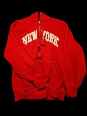 Kangol Red New York Full-Zip Hoodie
